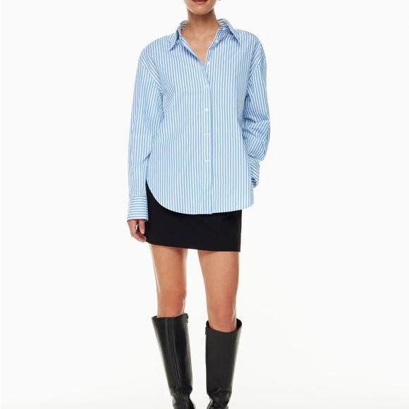 NWT Aritzia Babaton Essential Relaxed Shirt - M - Picture 2 of 8